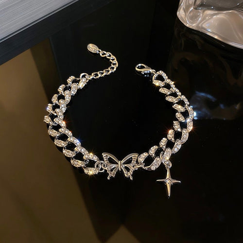 Butterfly Star Charm Bracelet